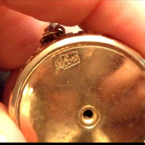 RARE 1960 VINTAGE ESTATE SIGNED CORO PEGASUS RHINESTONE 15" NECKLACE - Picture 2 of 6